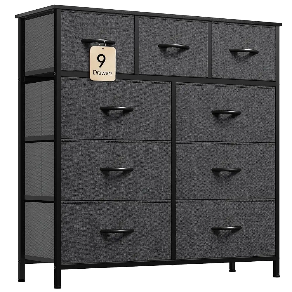 

9 Drawers Dresser For Bedroom, Fabric Storage Tower For Living Room, Entryway