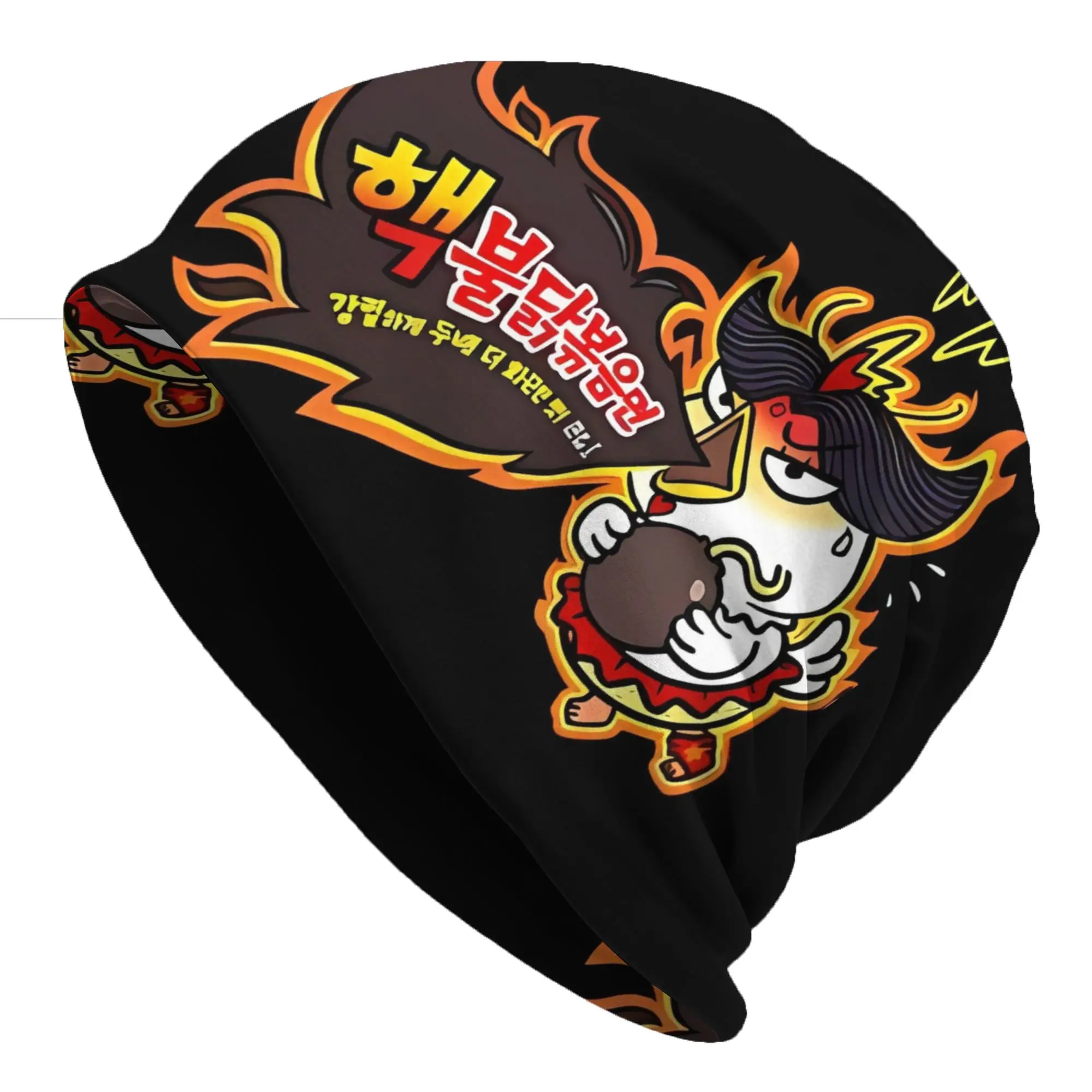 Bonnet Hats Buldak Ramen Dünne Mütze für Männer und Frauen, die scharfste Nudeln, Hot Chicken Flavor Retro Cap Street Skullies Beanies Caps