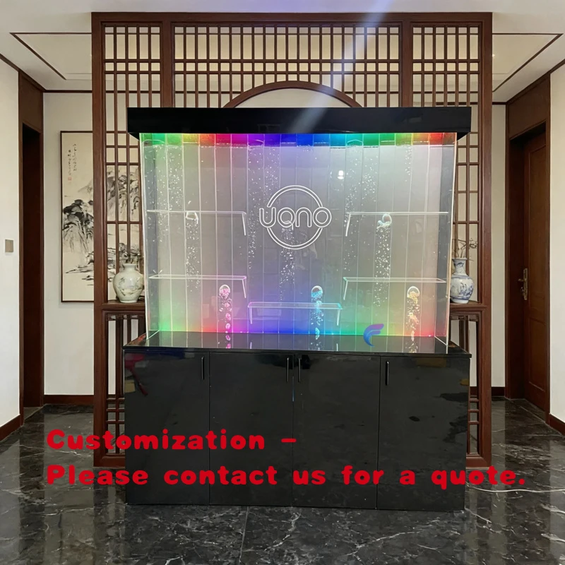 custom.Digital Bubble Wall Shelf Wine Design Luxury Wine Cabinet Led Lighted bar Shelf