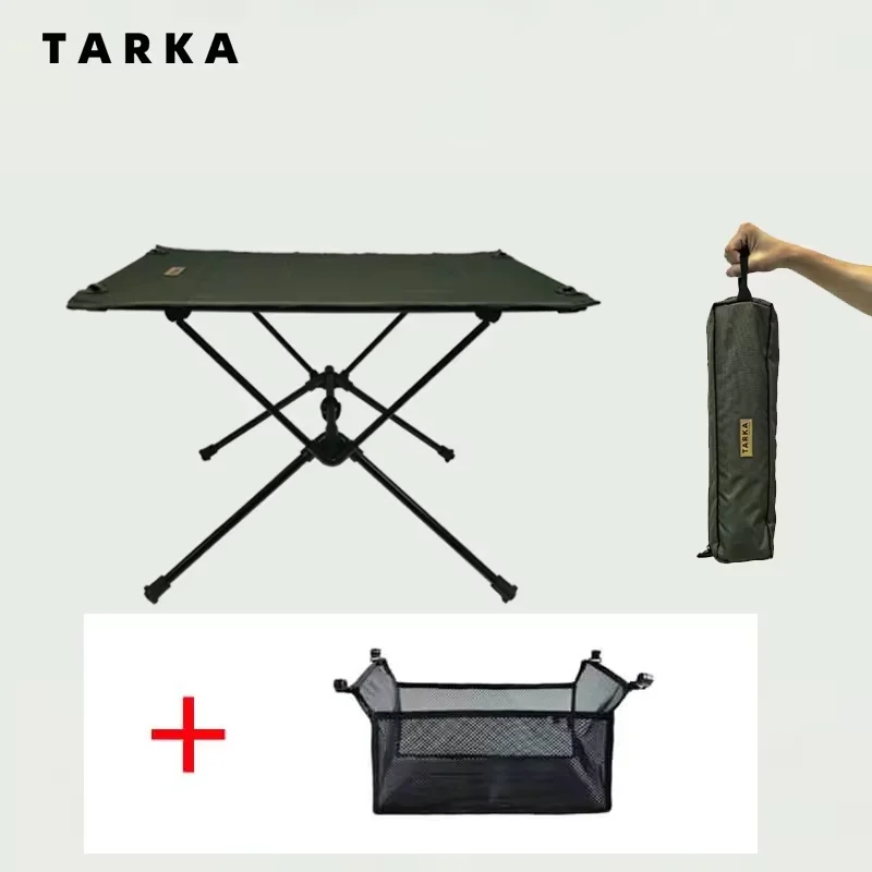 TARKA Camping-Tisch aus Oxford-Stoff, klappbarer Schreibtisch, leichte faltbare Stofftische, Outdoor-Angeln, Picknick-Schreibtisch, Campingausrüstung 8