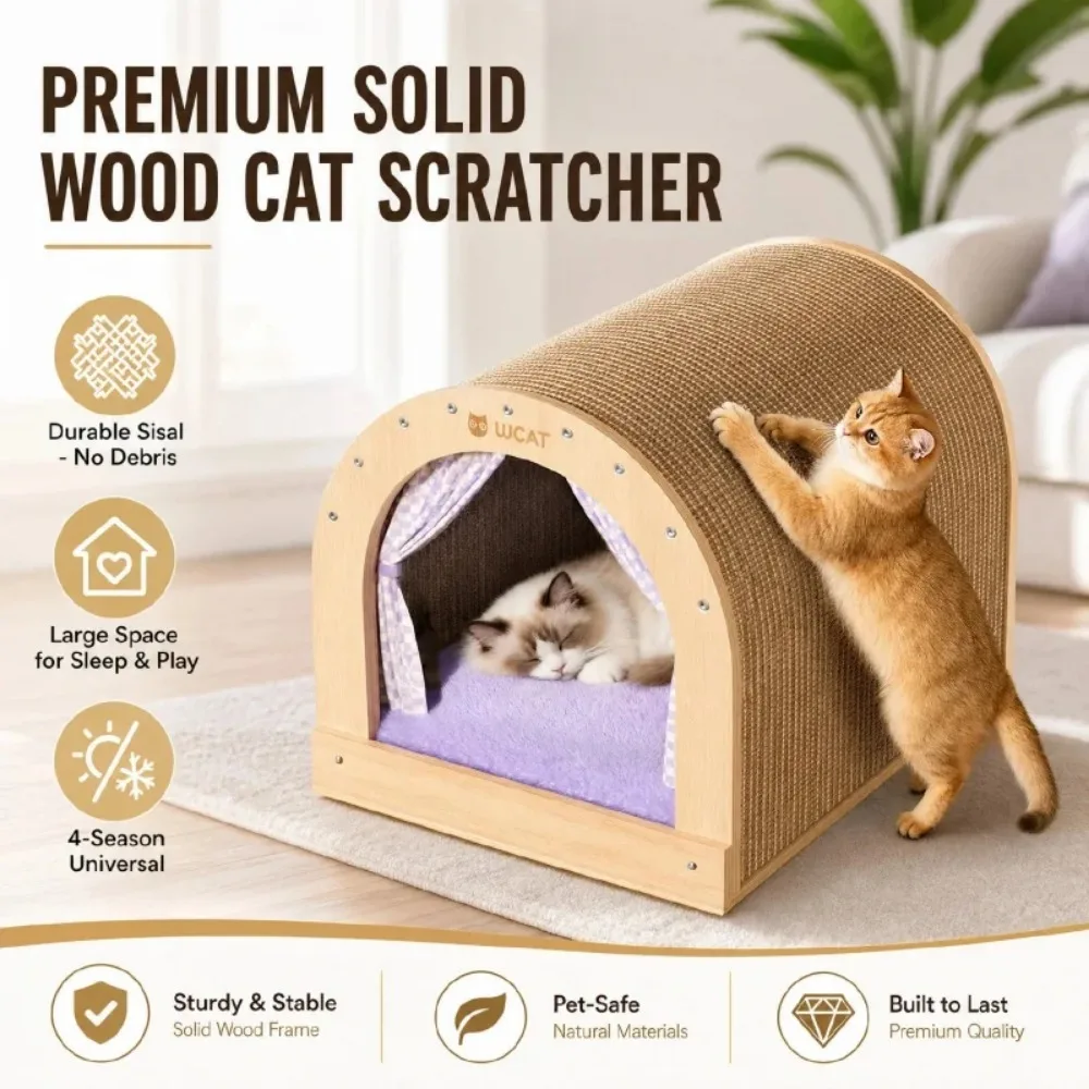 four-seasons-universal-curved-surface-enclosed-cat-litter-indoor-pet-furniture-cat-scratching-board-cat-scratching-litter