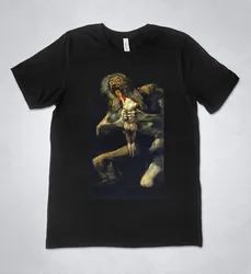 Francisco De Goya T-shirt Saturn Devouring His Son Art Tee Shirt Artist Gift Macabre Art