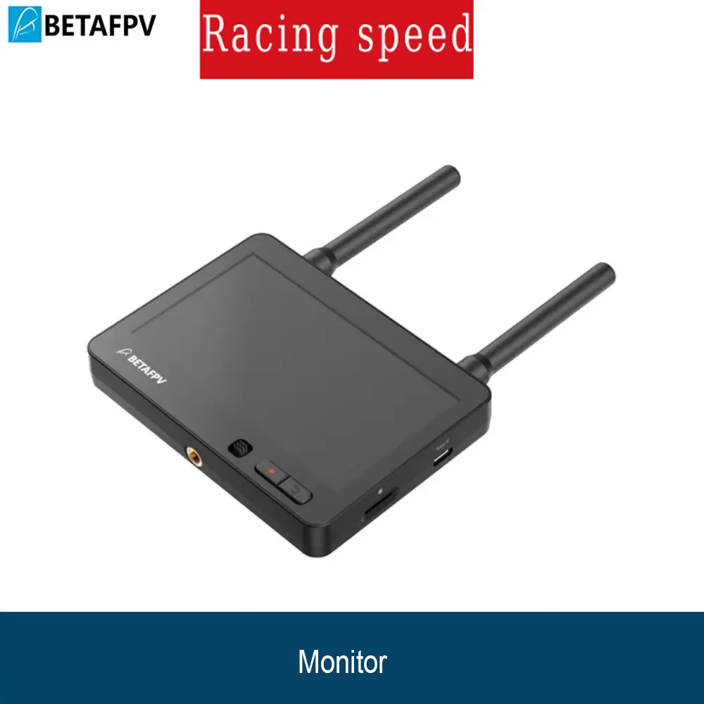 BETAFPV 4.5-Inch 1080P FPV Monitor 1000nit High-Brightness LCD Built-in DVR 2-6S Power Supply Outdoor Racing Drone