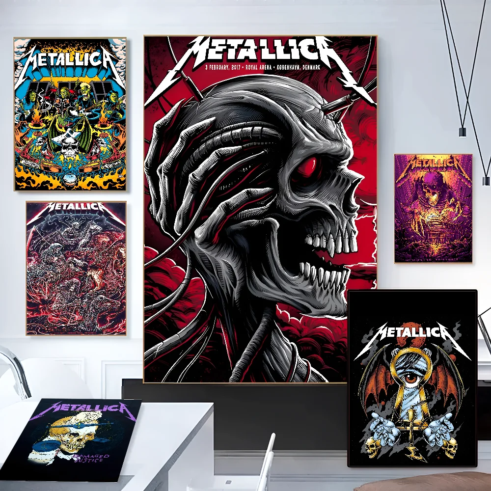 Band M-METALLICA Poster Paper Print Home Living Room Bedroom Entrance Bar Cafe Art Painting Decoration