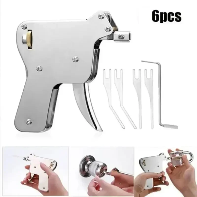 Picking Pick Training Set Padlock Steel Lock Auto Strong Open Tools Extractor 6pcs Opener