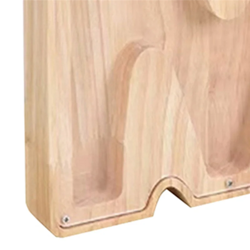 CYGJ-Lettre tirelire enfants tirelire, Alphabet en bois Transparent banque de pièces, banque d'économie d'argent décorative personnalisée Durable