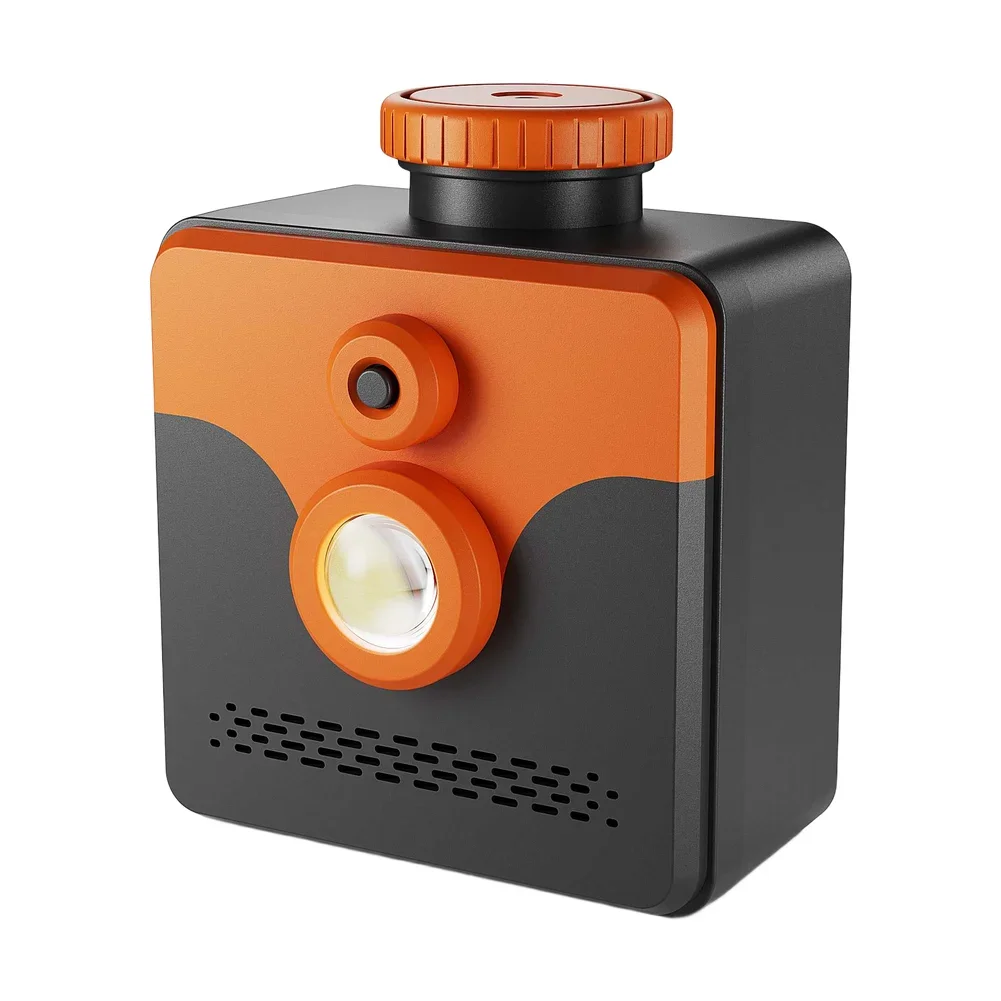 Lightweight 105g Salt Water Lamp for Camping Outdoor Emergencies 250 Lumens 400h Total Runtime ABS Housing Orange