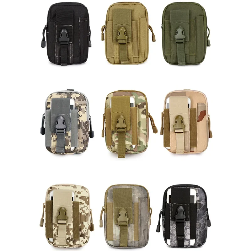 Outdoor Sport  Molle Pouch Belt Waist Pack Bag Phone Holder Case Outdoor Camping Climbing Running Hunting Small EDC Bags