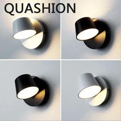 Creative Rotatable Wall Lights Nordic Bedroom Bedside LED Wall Lamps New Double-head Acrylic Sconces Home Decor Adjustable