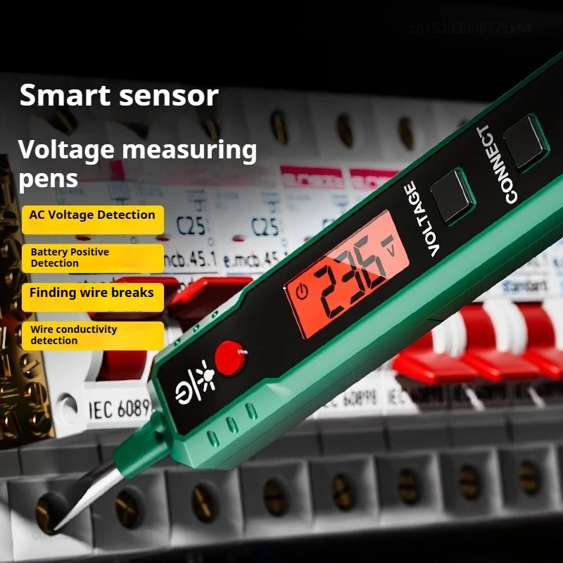 Shengda Voltage Sensing Tester Voltage Probing Tester Tool Multi-Function Detector Smart Digital Display Inductive Tester