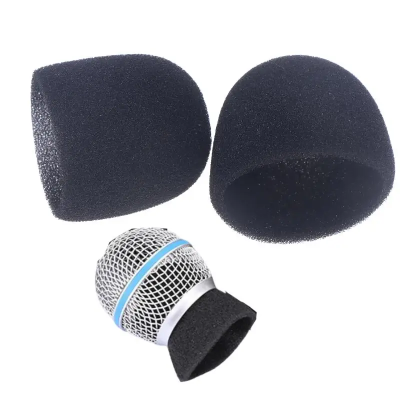 2/10 個スタジオウインドスクリーンスポンジマイクキャップマイク保護インナーフォーム SLX24 PGX24 PG58 BETA58A 用