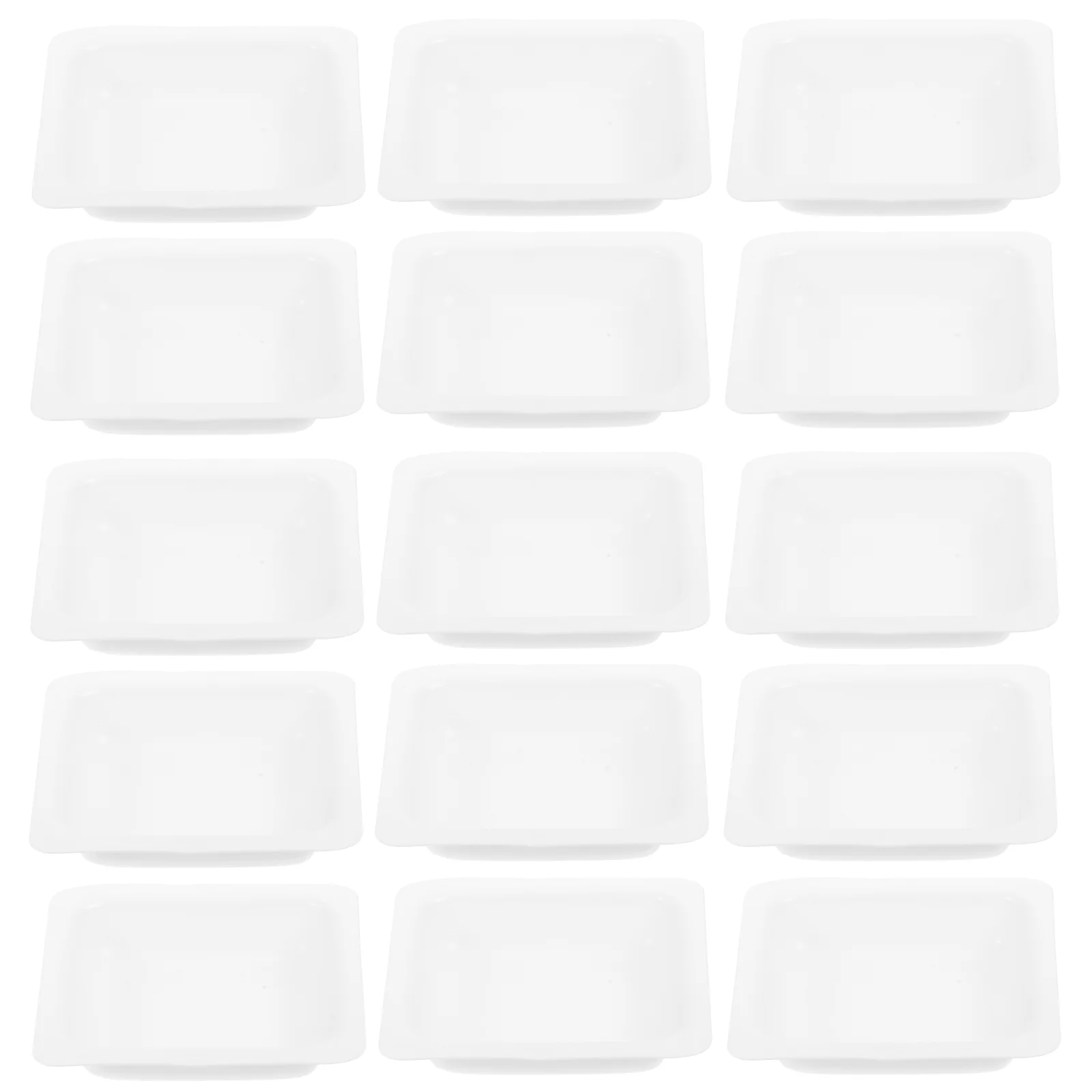 100 Pcs Weighing Dish Measuring Boat Square Plates Sample Trays White Surface Equipment