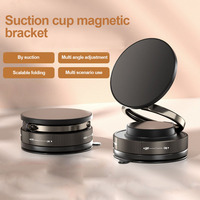 Car Phone Stand Suction Cup Magnetic Phone Holder Adjustable Foldable Storage Vacuum Universal Car Phone Bracket For iphone