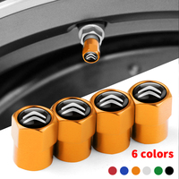 4pcs Car Styling Metal Car Wheel Tire Valve Air Stem Cap Covers For Citroen C4 Picasso Xsara C5 Aircross Cactus C1 C2 C3 C6 C8