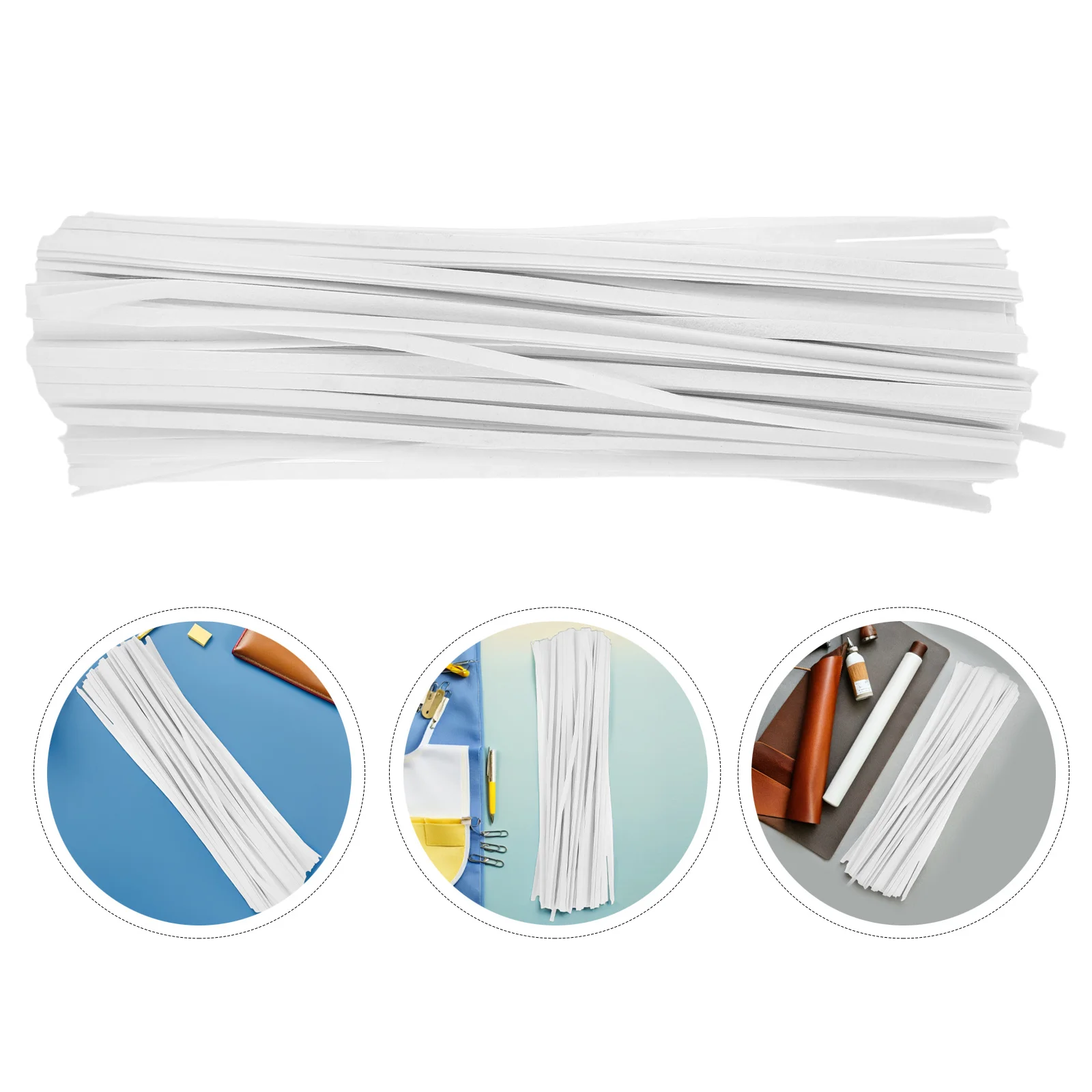 

200pcs Baseball Shaping Insert 19.65X0.39Inch Non-Woven Hat Stiffener Liner Maintain Brim Shape Reusable Cap Support Peak Cap