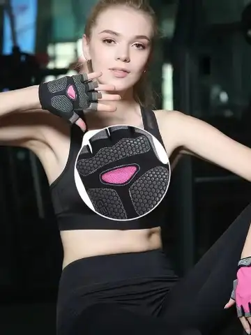 Professional Gym Fitness Breathable Anti-Slip Women Men Half Finger Summer Fishing Cycling Fingerless Gloves Female Bicycle Bike