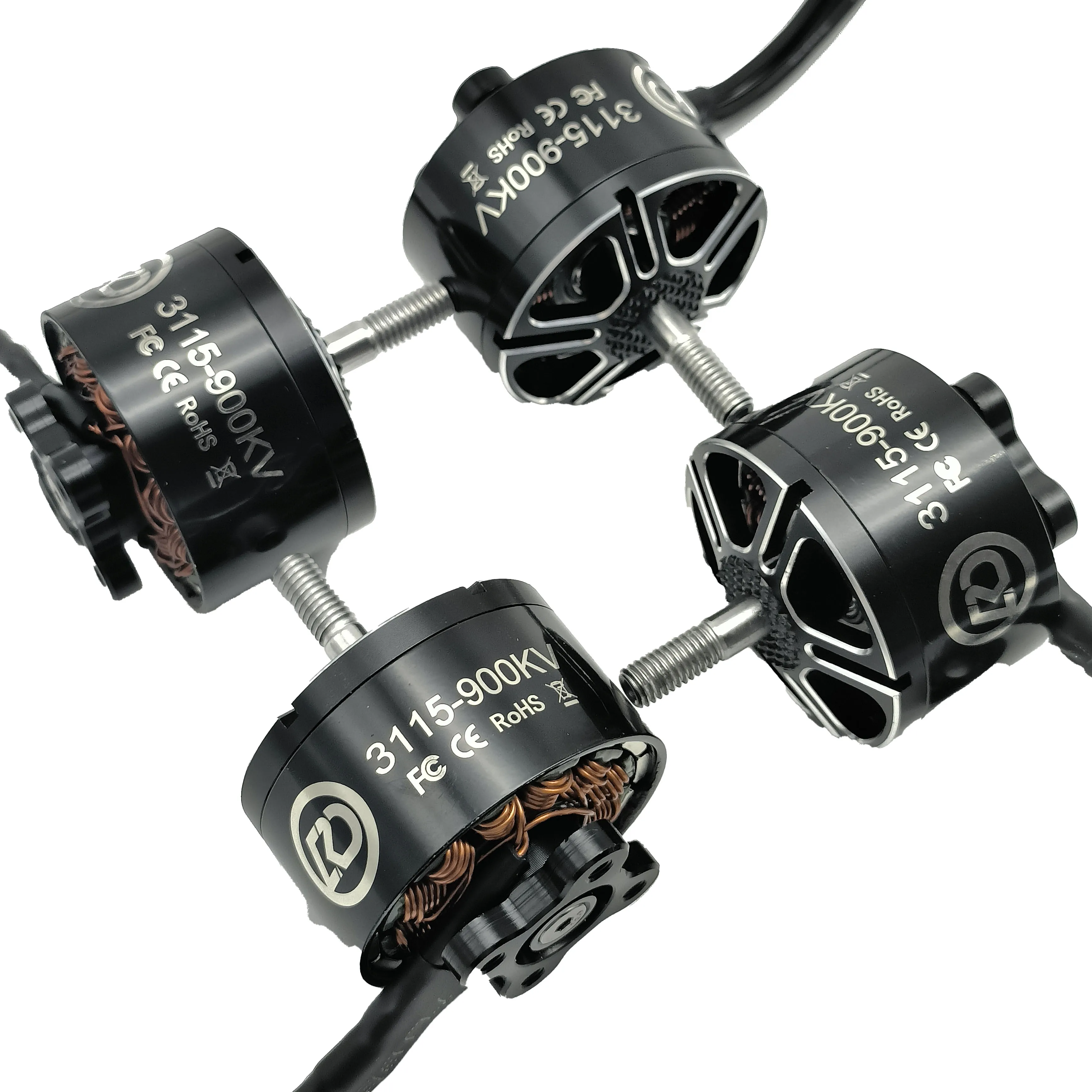 1/2/4pcs 3115 900KV Brushless 4-6s Motor For 6-9 Inch Props Compatible With Rc Drones In Fpv Racing