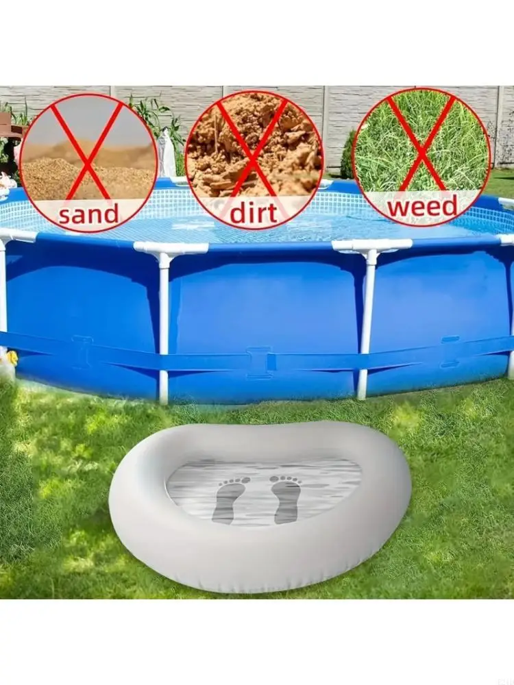   Simple Inflatable Foot Wash Tub Quick Assembly Includes Pump For Travel