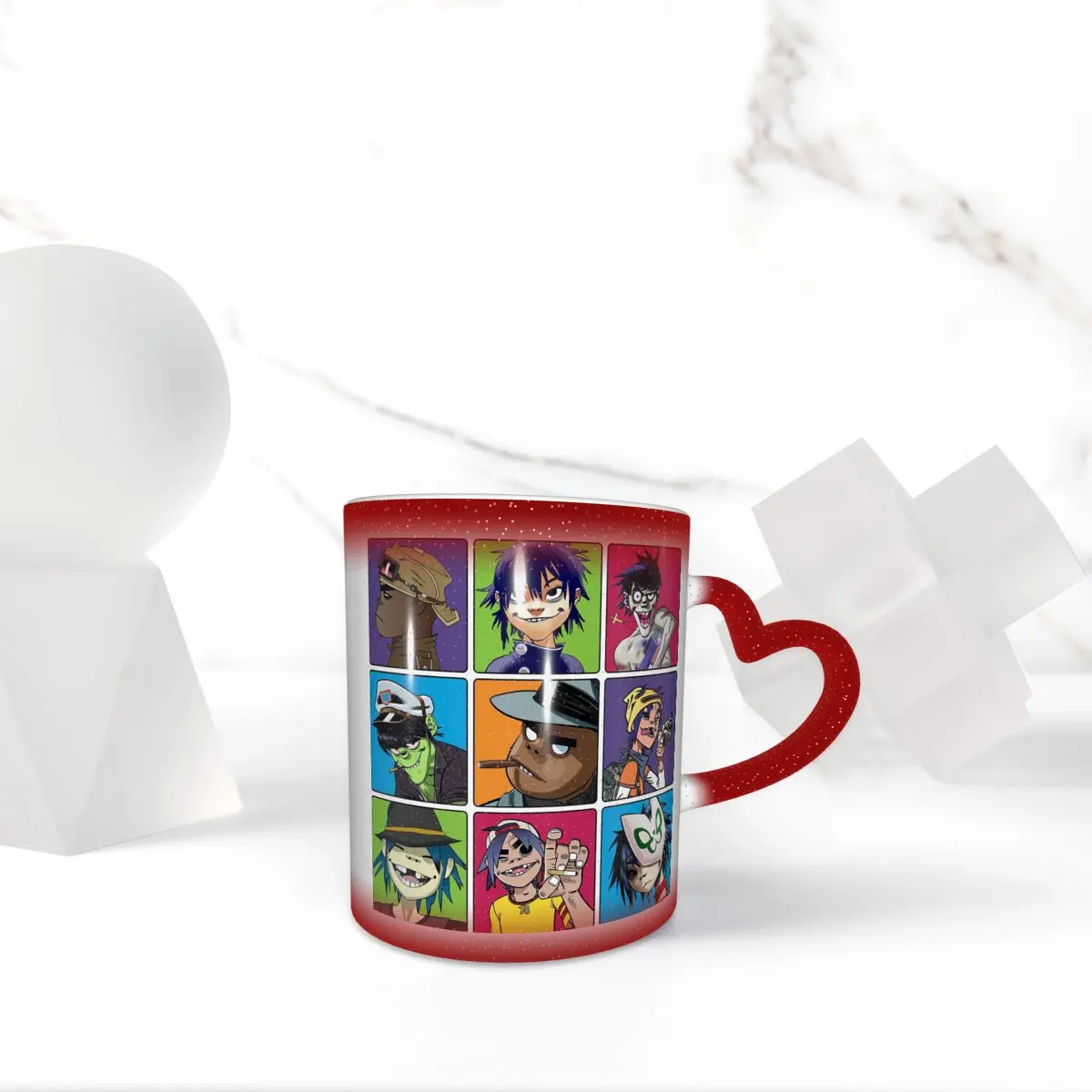 

Музыкальная группа Gorillaz (13) Кружка Забавные керамические кофейные чашки Чайные кружки Молочная чашка Посуда для напитков Подарки для друзей