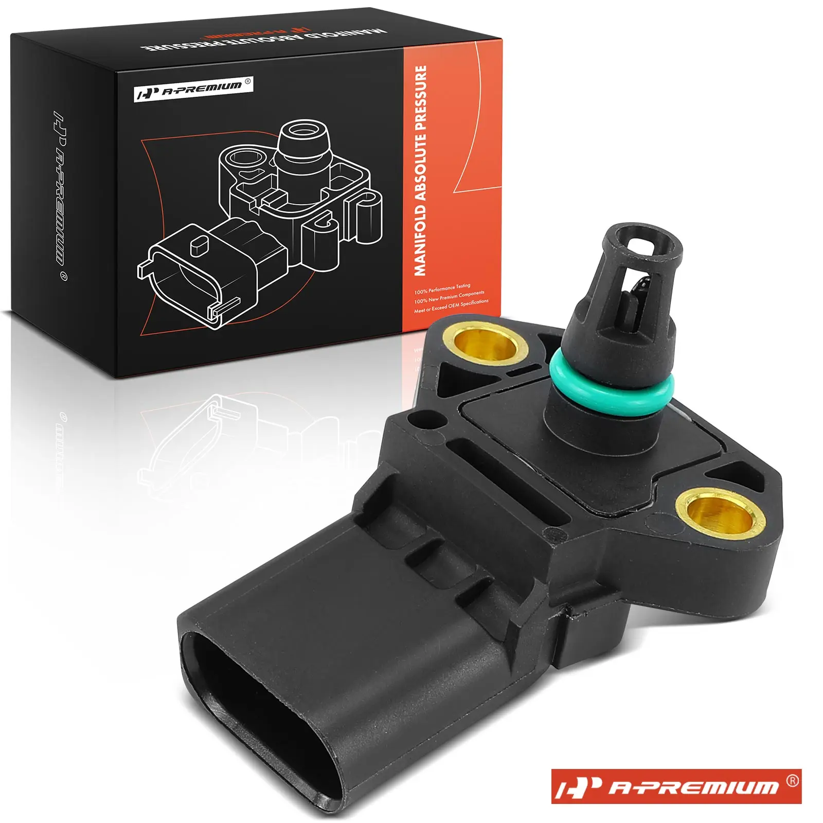 A-Premium Turbocharger Boost Sensor for Volkswagen Jetta 2019 2021 Golf 2019-2021 Audi A3 Sportback e-tron 2016-2018