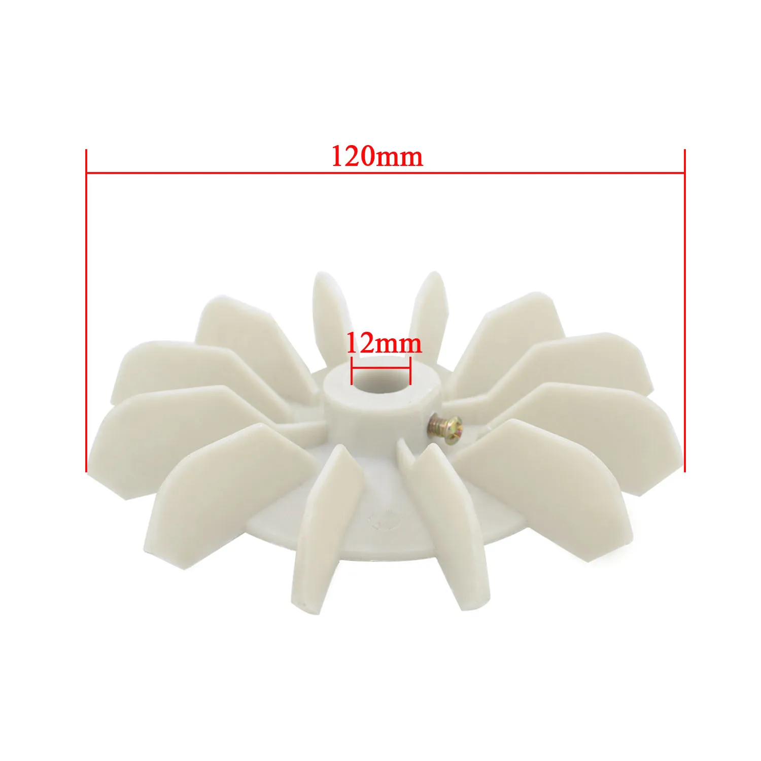 120mm Impeller Plastic Motor Fan Blade Impeller Pump motor cooling fan Wheel Motor Fan Vane