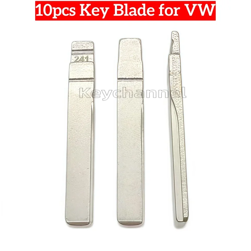 

10pcs HU162 Car Remote Key Blade 241# Flip Blank HU162t left Side Blade for Golf Jetta Seat Skoda MQB48 MQB49 Key for KD VVDI
