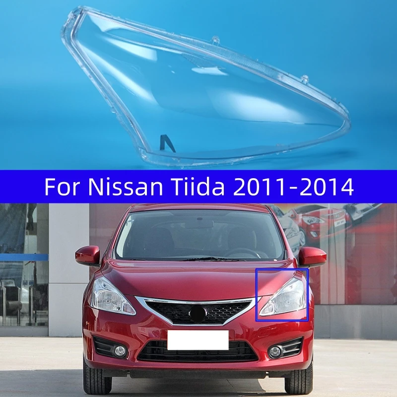 

Для Nissan Tiida 2011 2012 2013 2014, автомобильные детали и аксессуары, замена прозрачных автомобильных фар для ПК, стеклянная фара