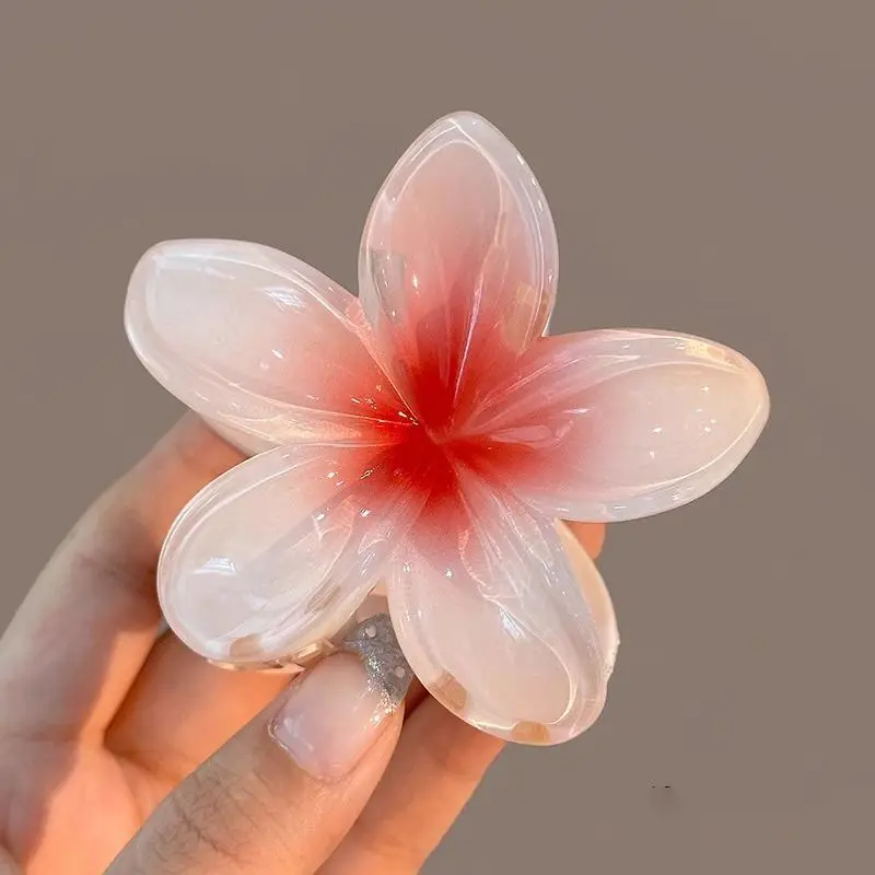 Egg Flower Shape Hair Claw Clips for Women Girls Barrette Crab Claw Clip Ponytail Hairpins Bath Beach Headwear Hair Accessories