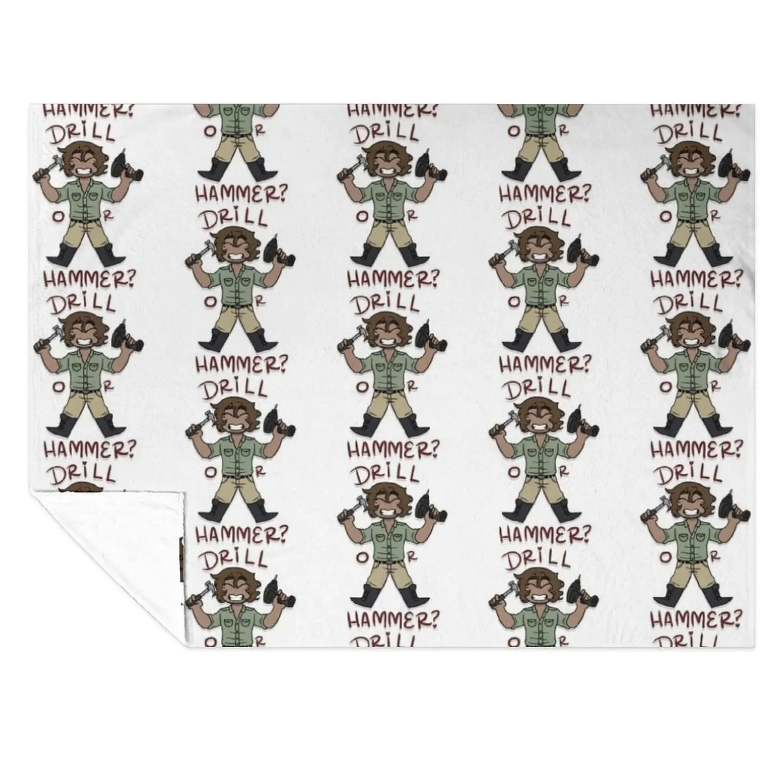 

Drill or Hammer~ Throw Blanket For Sofa Thin Thins Bed linens Soft Plush Plaid Blankets