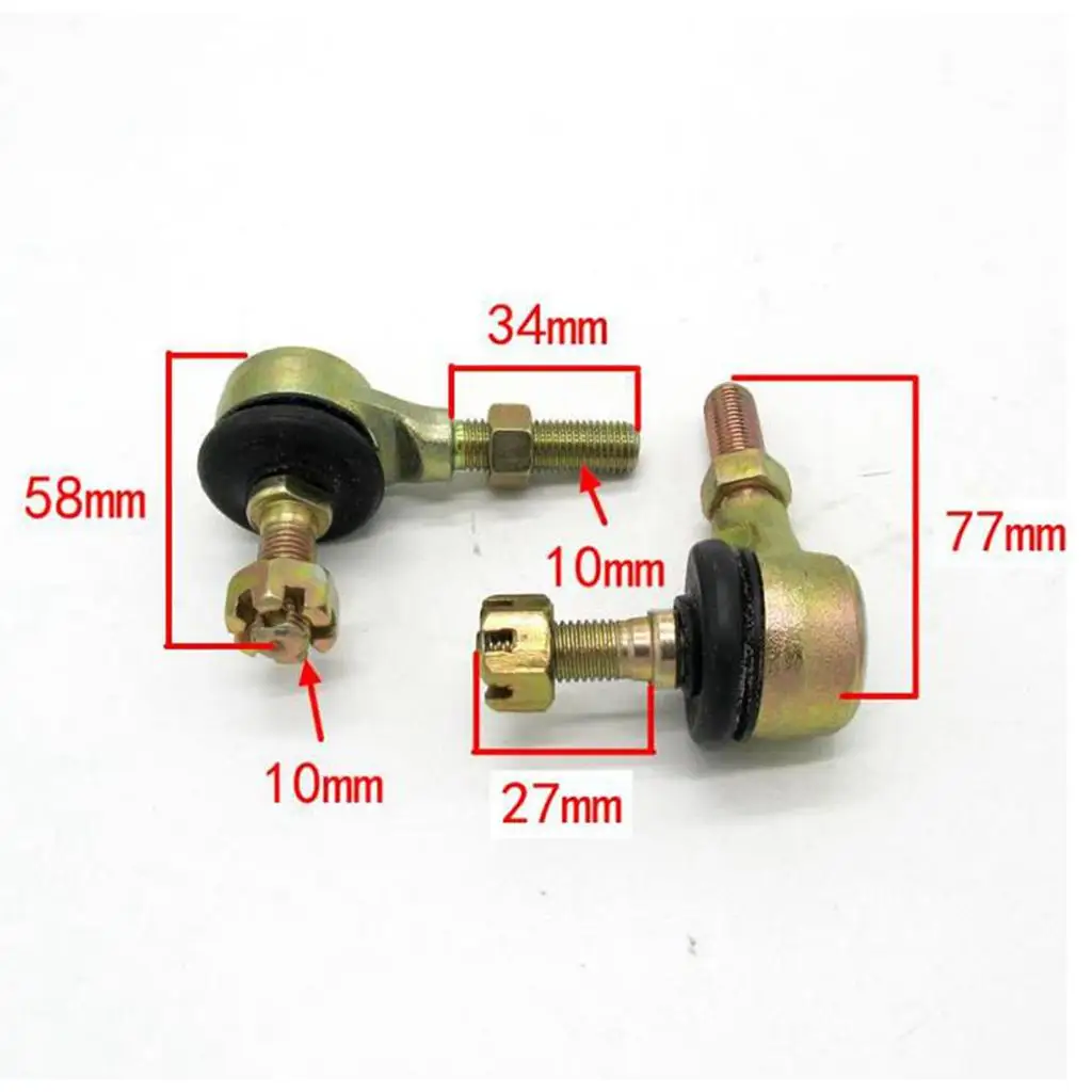 زوج 10 مللي متر بولت ربط قضيب النجار ل 110CC 125CC دراجة ATV