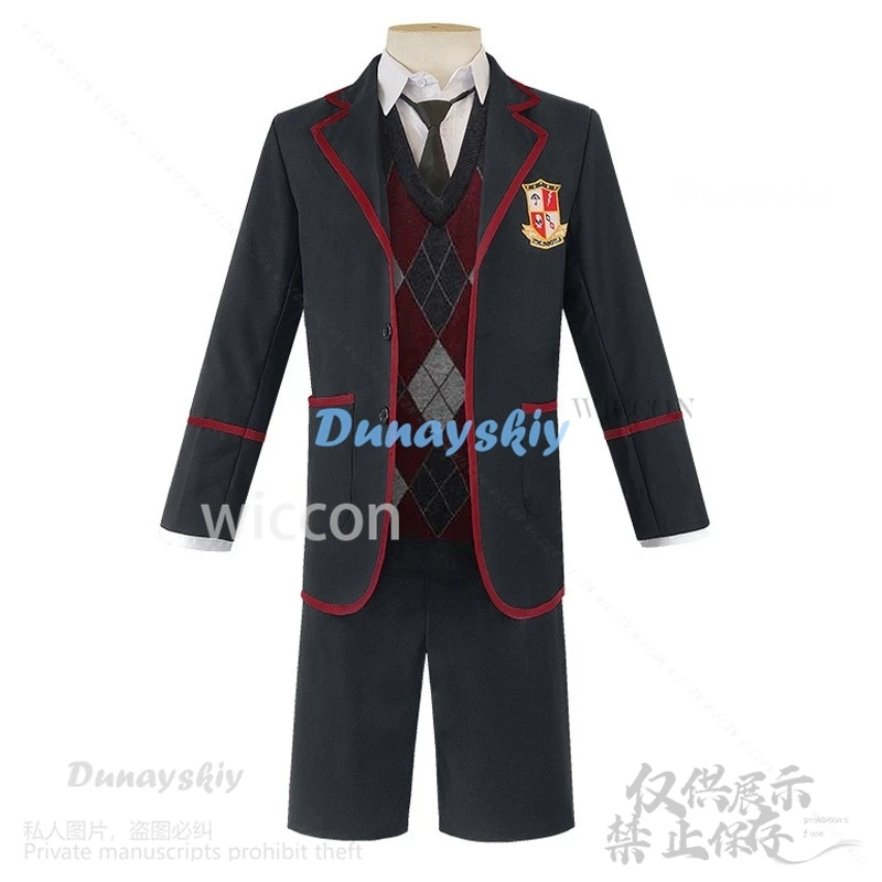 Anime Movie Umbrella Cosplay Academy DK School Uniform Costume Set High School Uniform Pants Cos British Style Clothes Full Sets