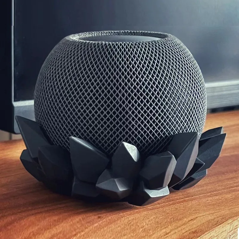 Custom Speaker Bracket Base for Apple Dedicated Audio Dock for HomePod Mini 3D Resin Printing Volcanic Rock Design Pedestal Gift