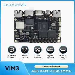 Khadas VIM3 SBC: 12nm Amlogic A311D Soc With 5.0 TOPS NPU | 4GB + 32GB(Pro Model)