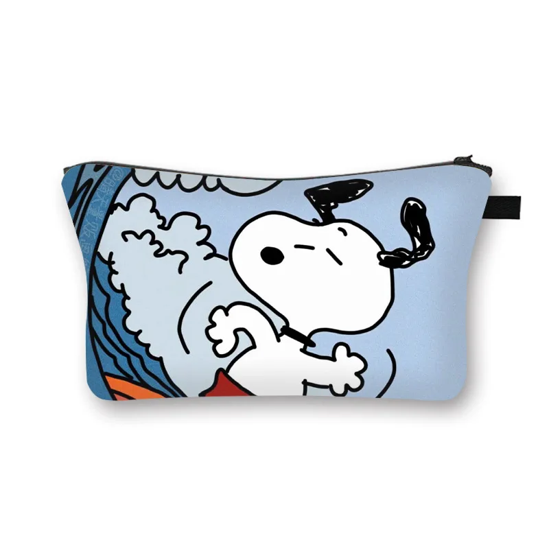 Kawaii Peanuts Snoopy Portable Handbag Wallet Card Bag Purse Key Earphone Multifunctional Storage Bag Birthday Gift For Girls