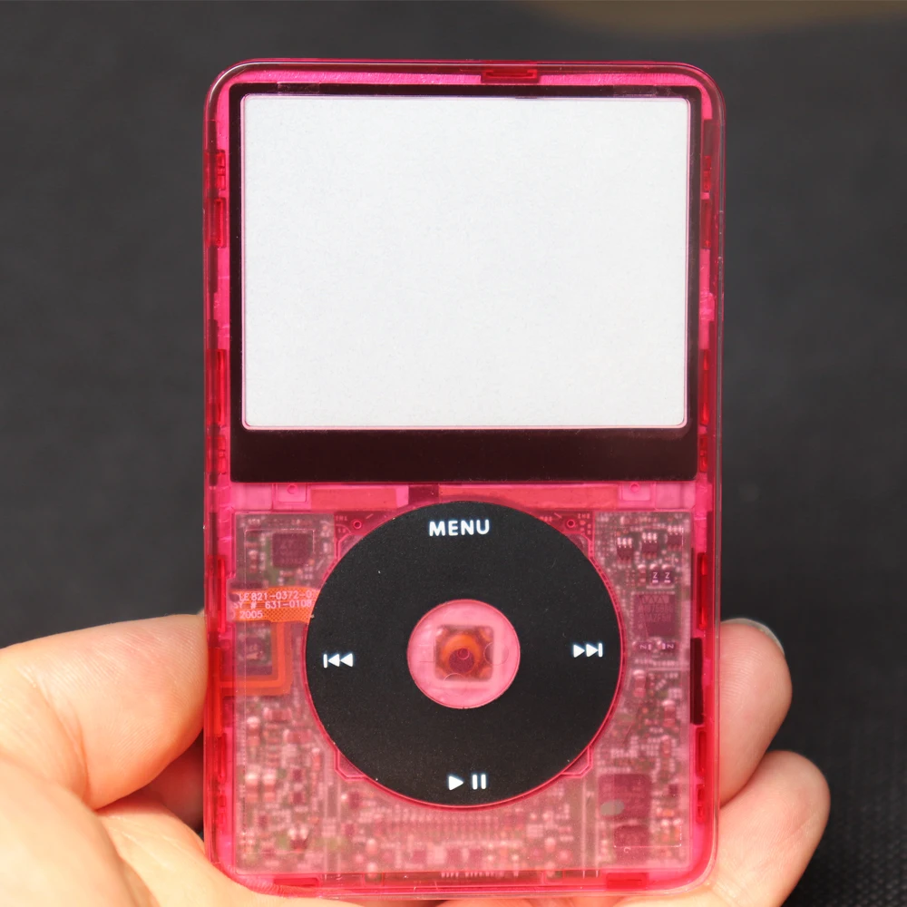Transparente Frontplatte mit Mittelknopf für iPod Video 5. Generation 30GB 60GB 5.5. Generation 30GB 80GB Kunststoffgehäuse – Detail 23