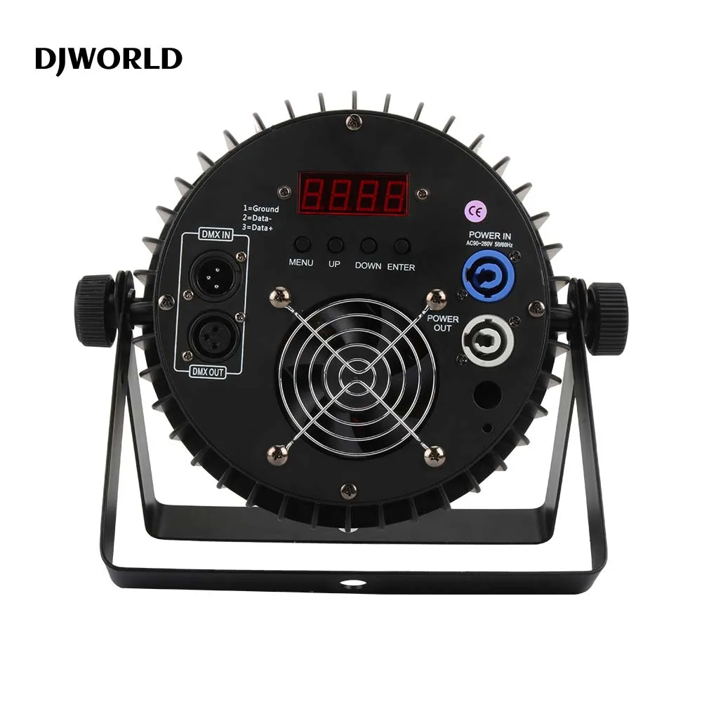 DJ 디스코 바 파티 조명용 LED 플랫 슬림 파 라이트, 18x18 RGBWA UV 6 인 1 파 라이트, DMX 512 무대 조명, DJ 전문, 8 개