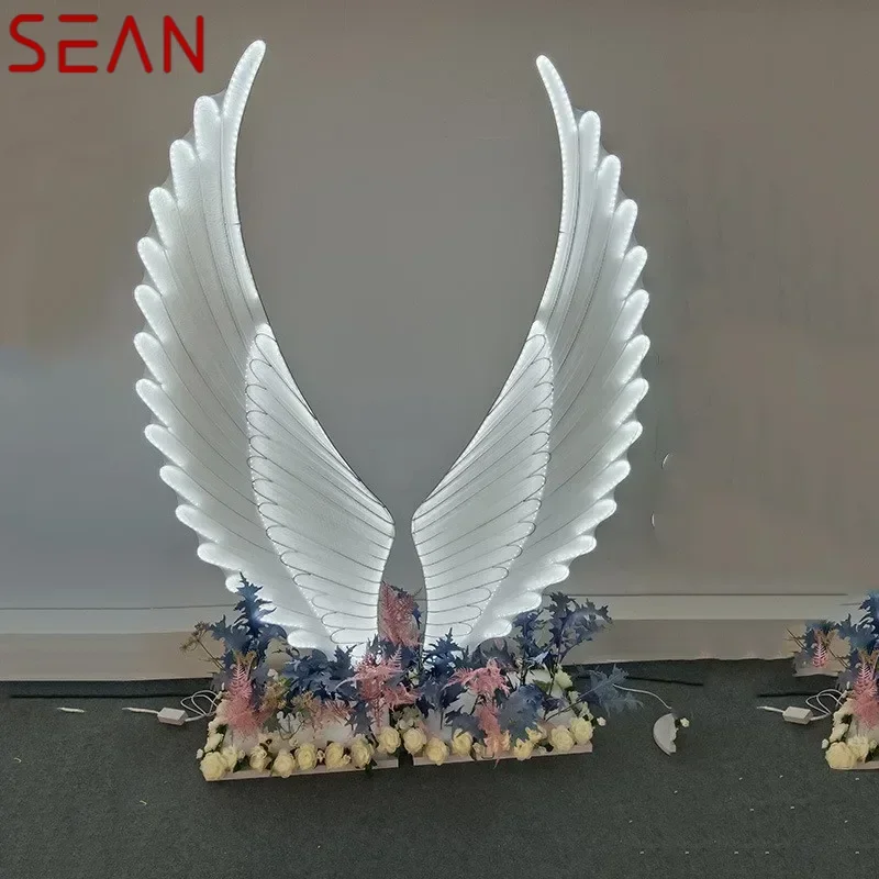 SEAN Modern LED Light  for Party Stage ShiningRoad Lead WAngel Wing edding Decoration Lamp