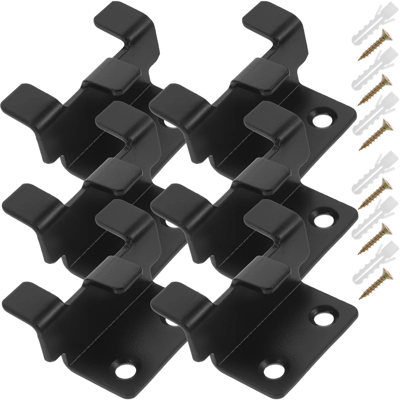 

Tile Hooks 6 Sets Wall Brackets Stainless Steel Heavy Duty Adjustable Mirror Hanging Hardware Glass Display Hanger Mounting