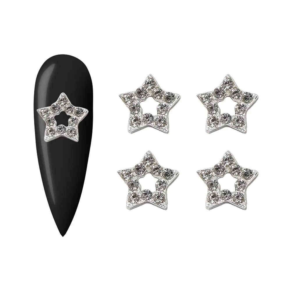 Alloy Manicure Accessories Five-pointed Stars Nail Rhinestones 3D Nail Art Drills Nail Art Jewelry Stars Nail Decorations