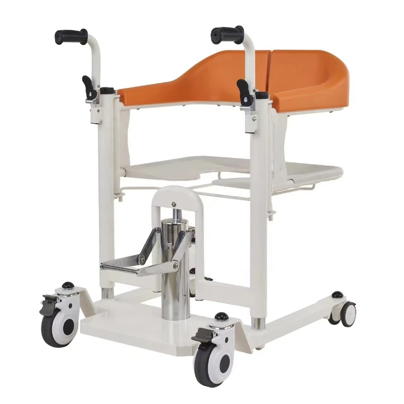 

Medical Patient Lift Chair Hydraulic Transferred Mobility Lift Wheelchair 180° Split Seat for Elderly 125 KG Weight Capacity