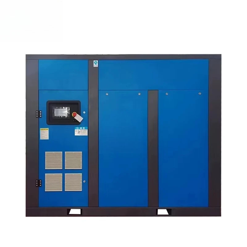 Industrial Equipments ZAT-100 100HP 75KW 8BAR Inverter Air Motor Screw Air Compressor for Extrusion Blow Molding Machine