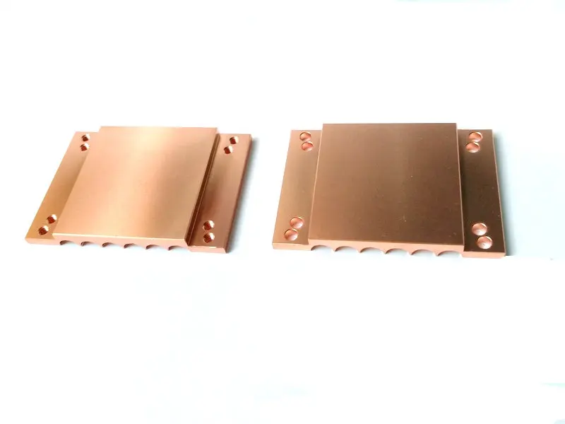 Durable All Copper 6 Hole Clamp Bracket For 6Mm Heat Pipe Mounting At Computer Case Side