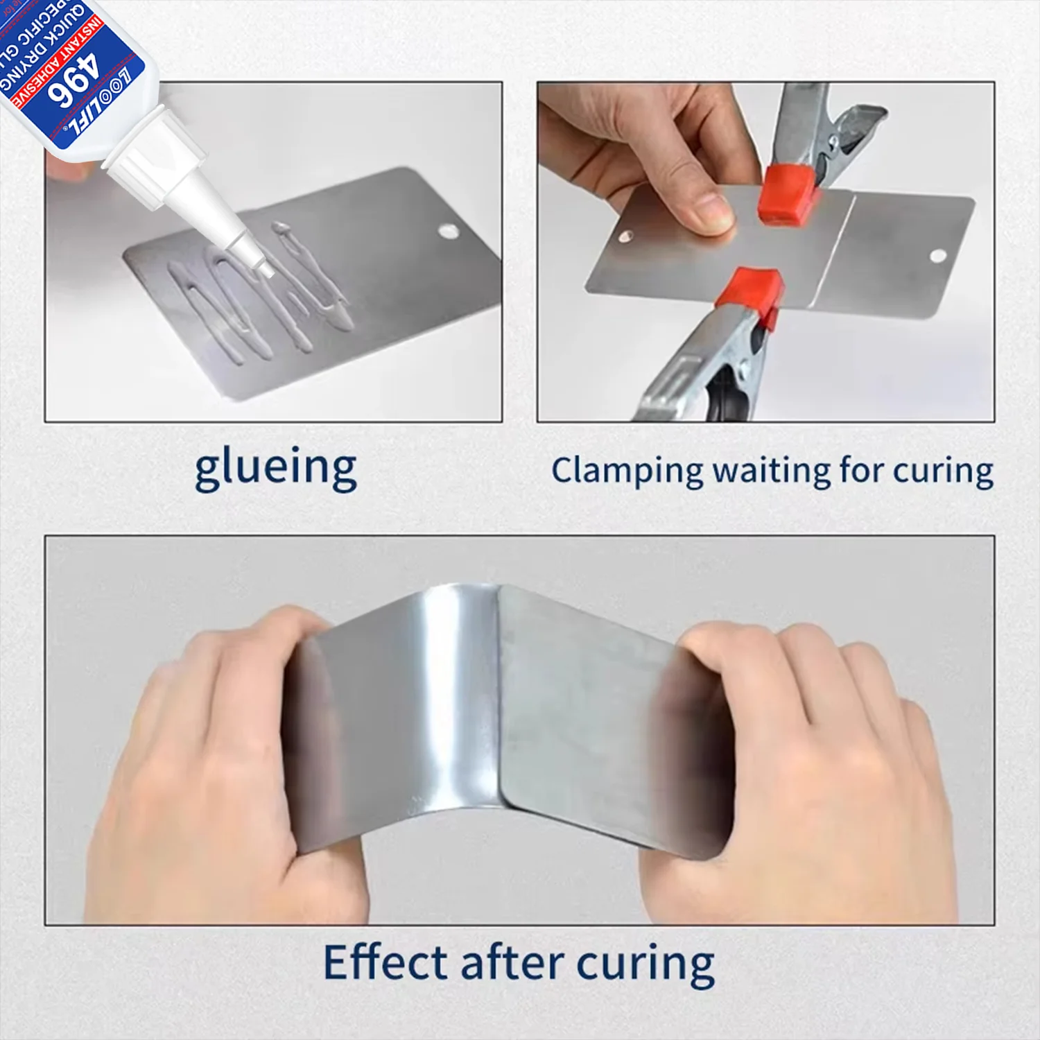 496 Multi-Purpose Super Glue Cyanoacrylate Adhesive 20g Instant Fast Adhesive Rubber Wood Glass Stronger All Bonding Glue tool view 3