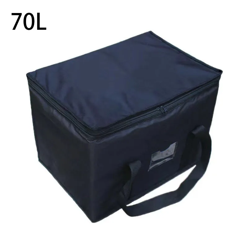 70L Large Cooler Bag Insulated Picnic Lunch Bag Box Cooling Bag For Camping BBQ Outdoor Activities Thermal Cooler Bag