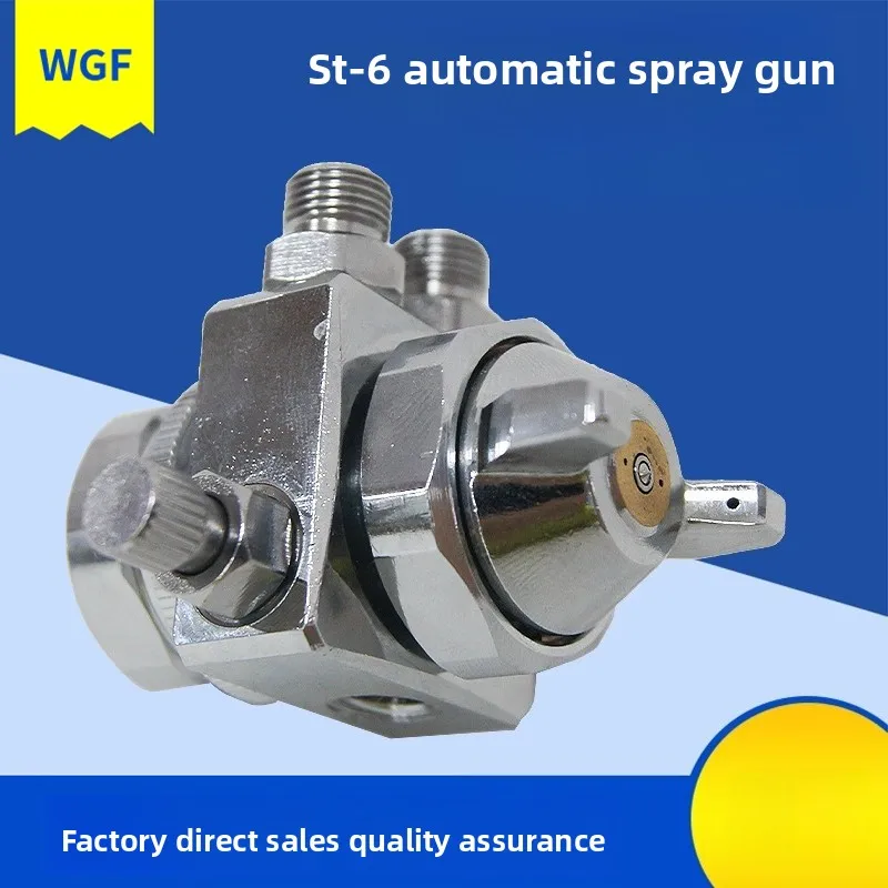 Wgf Stainless Steel Pneumatic St-6 Automatic Spray Nozzle High Atomization Spray Paint Wave Soldering Flux Release Agent Paint Spray