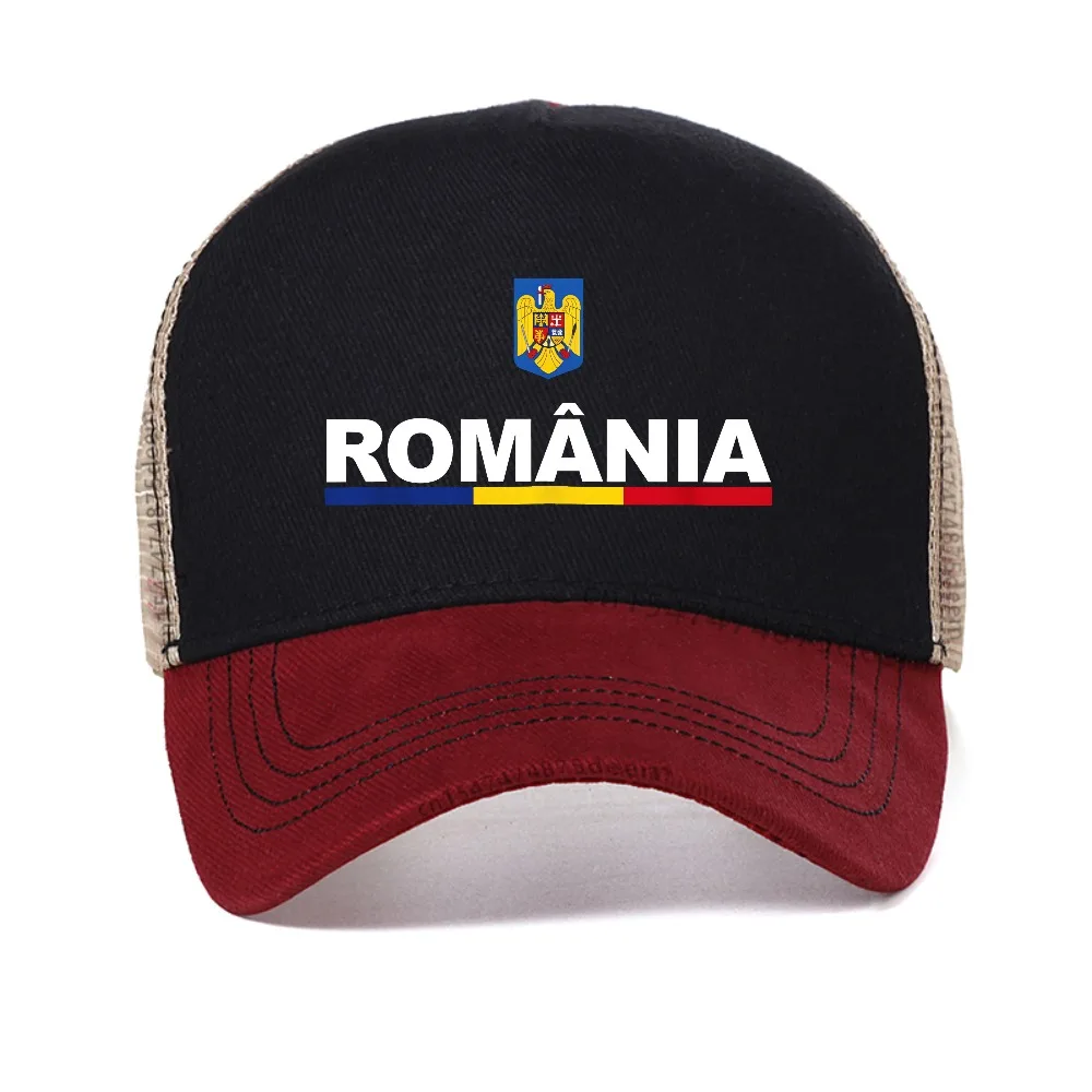 

Men Romania EST.1877 Independence Day mesh baseball cap Women men Casual Breathable sun hats fashion adjustable Snapback hat