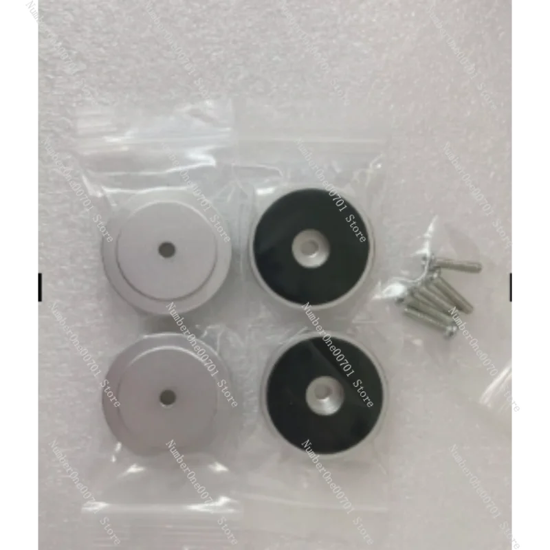 New Rubber Ring Shock Top Aluminum Machine Foot Amplifier Feet Speaker Turntable Feet 40*10MM 4Pieces