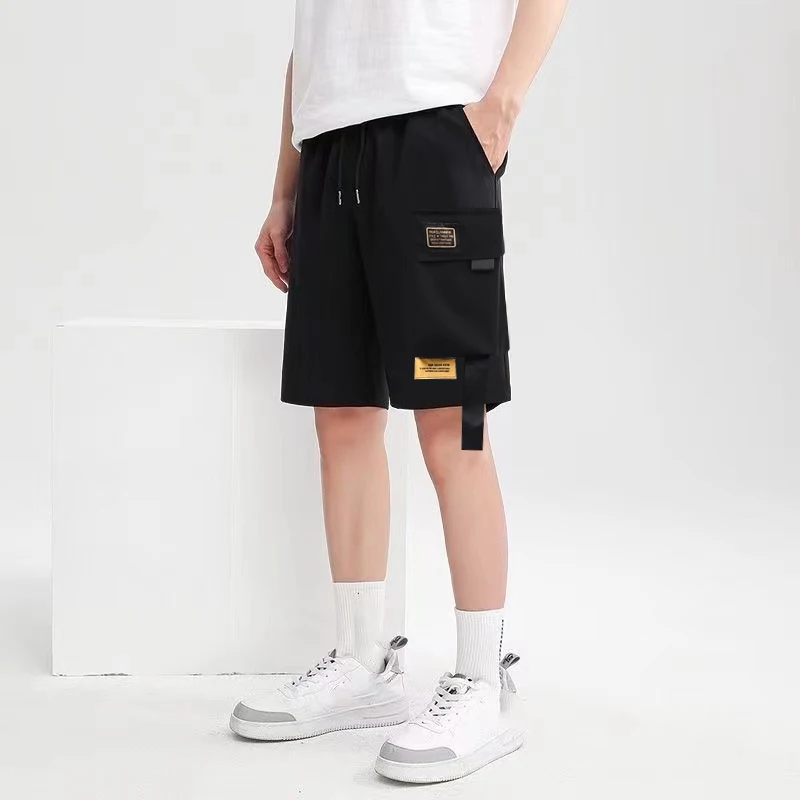 Summer Casual Shorts Men\'s fashion Instagram burst loose casual trend wearing casual pants in Korea version of the pants