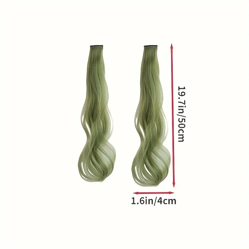 Children's Colorful Wig Clip Princess Hair Accessories Sweet Cool Hair Decorations For Girls Kids Extension image 2
