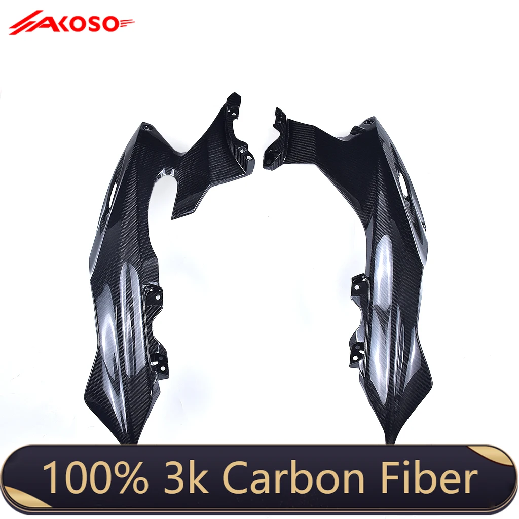 

For YAMAHA R6 2017-2024 Upper Side Fairings Motorcycle Fairing Kit Accessories Modified Real 3k Dry Carbon